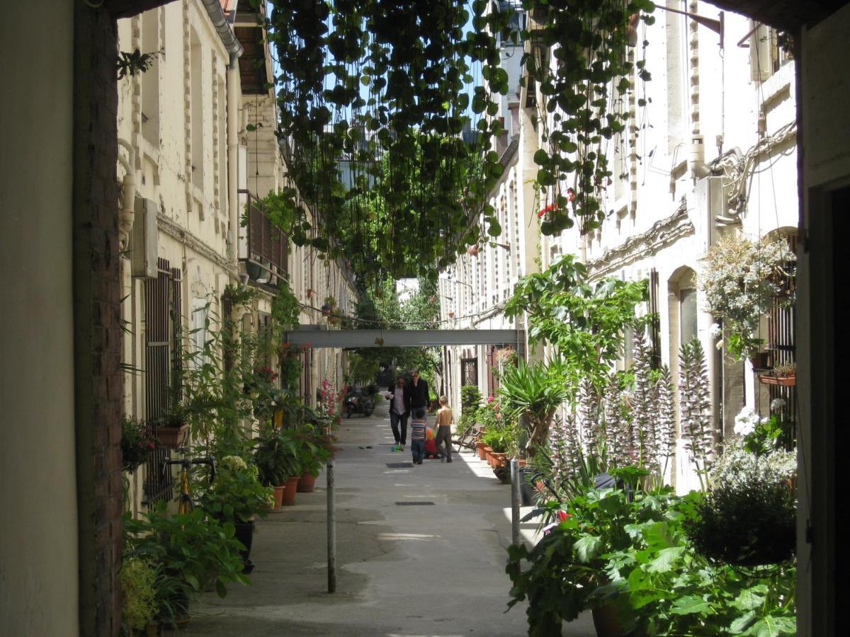 Cite Pilleux - Charming Studio In A Flowery Pedestrian Lane Paris Exteriör bild